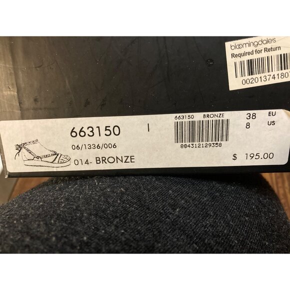 Marc Jacobs Lace Up Gladiator Sandals Shoes Standard Supply Size 8 New In Box - Picture 7 of 8